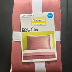 Room Essentials Satin Sham - Rose